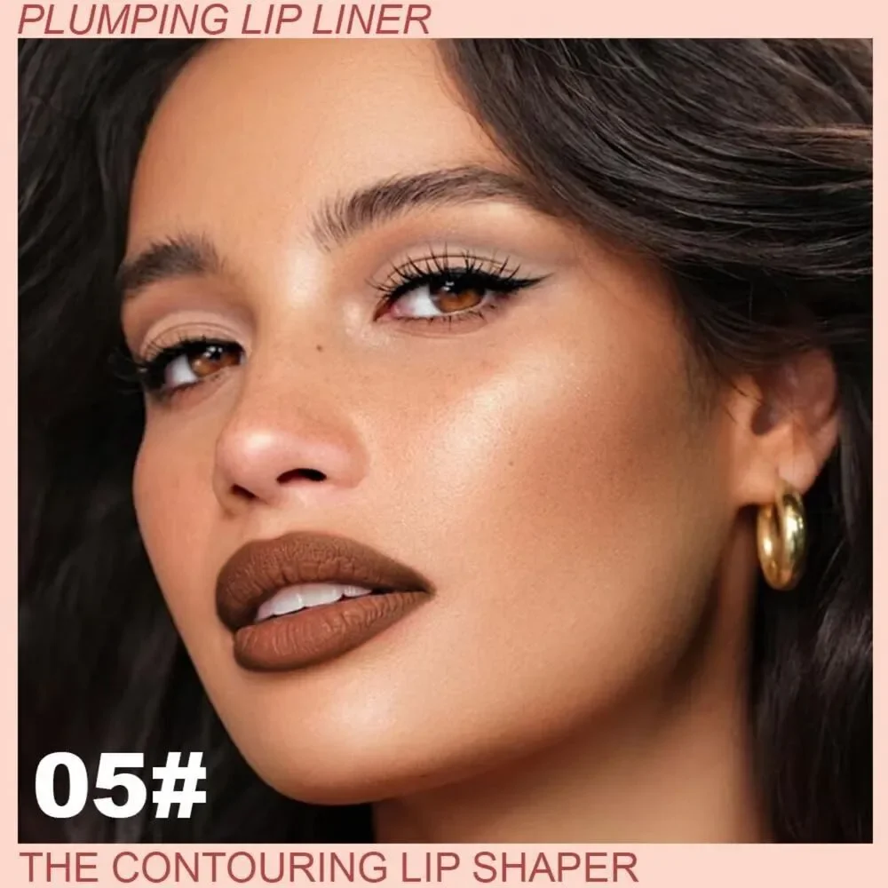 B-05 Maroon Plump Matte Crayon Long-Lasting Liner Pencil With Silicone Smudger - Picture 2 of 5